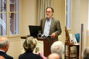 Professor Adrian Frazier during his lecture