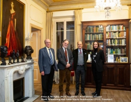 Peter K Murphy (PGIL Trustee), Prof Adrian Frazier, Mark Armstrong and Anne-Marie Boisbouvier (PGIL Trustees)