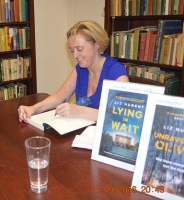 Liz Nugent during the book signing of Lying in Wait