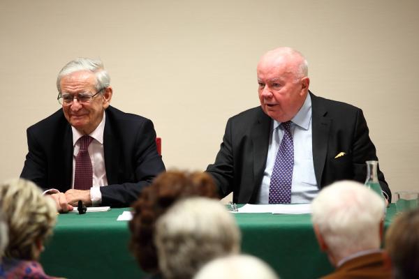 Professor Ronan Fanning and Michael Lillis
