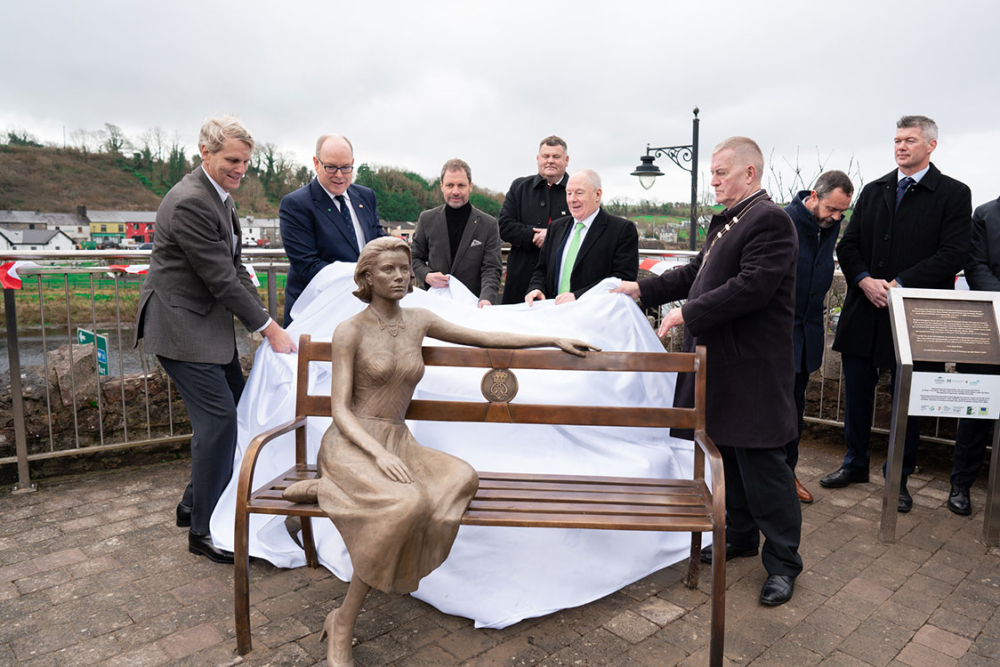 2023 HSH Prince Albert II visit to county Mayo to unveil sculpture of His mother Princess Grace - 1