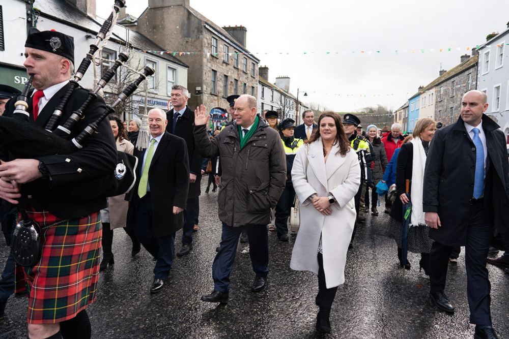 2023 HSH Prince Albert II visit to county Mayo to unveil sculpture of His mother Princess Grace - 4