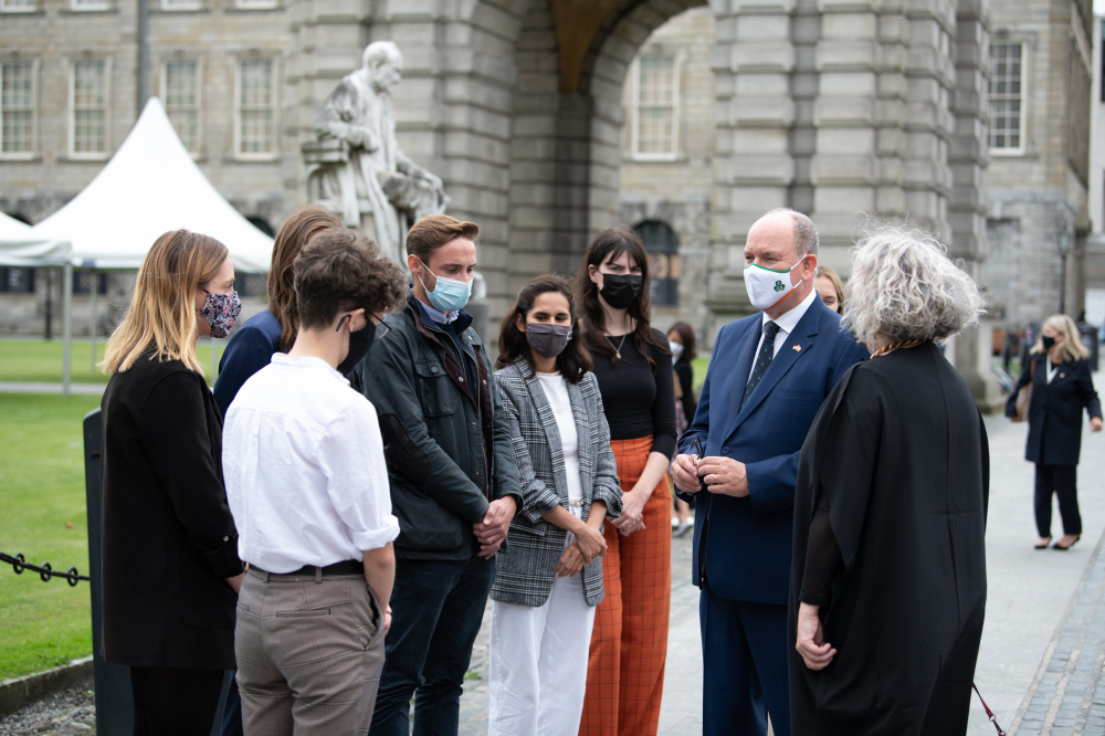 2021 HSH Prince Albert II visit to Ireland with His children – donation to Trinity College Dublin - 6