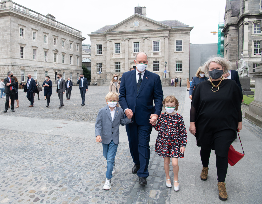2021 HSH Prince Albert II visit to Ireland with His children – donation to Trinity College Dublin - 3