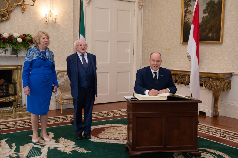 2021 HSH Prince Albert II visit to Ireland with His children – donation to Trinity College Dublin - 2