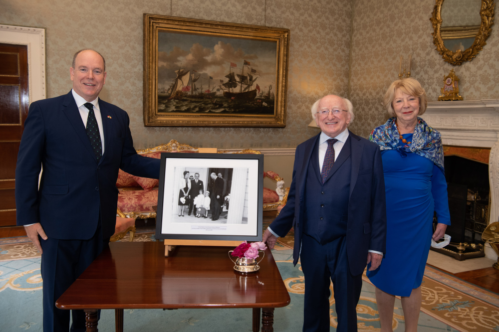 2021 HSH Prince Albert II visit to Ireland with His children – donation to Trinity College Dublin - 1